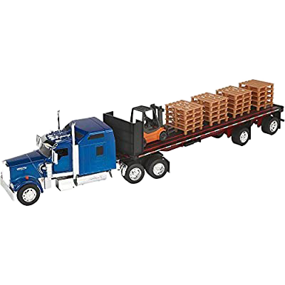 1:32 Kenworth W900 Flatbed with Forklift