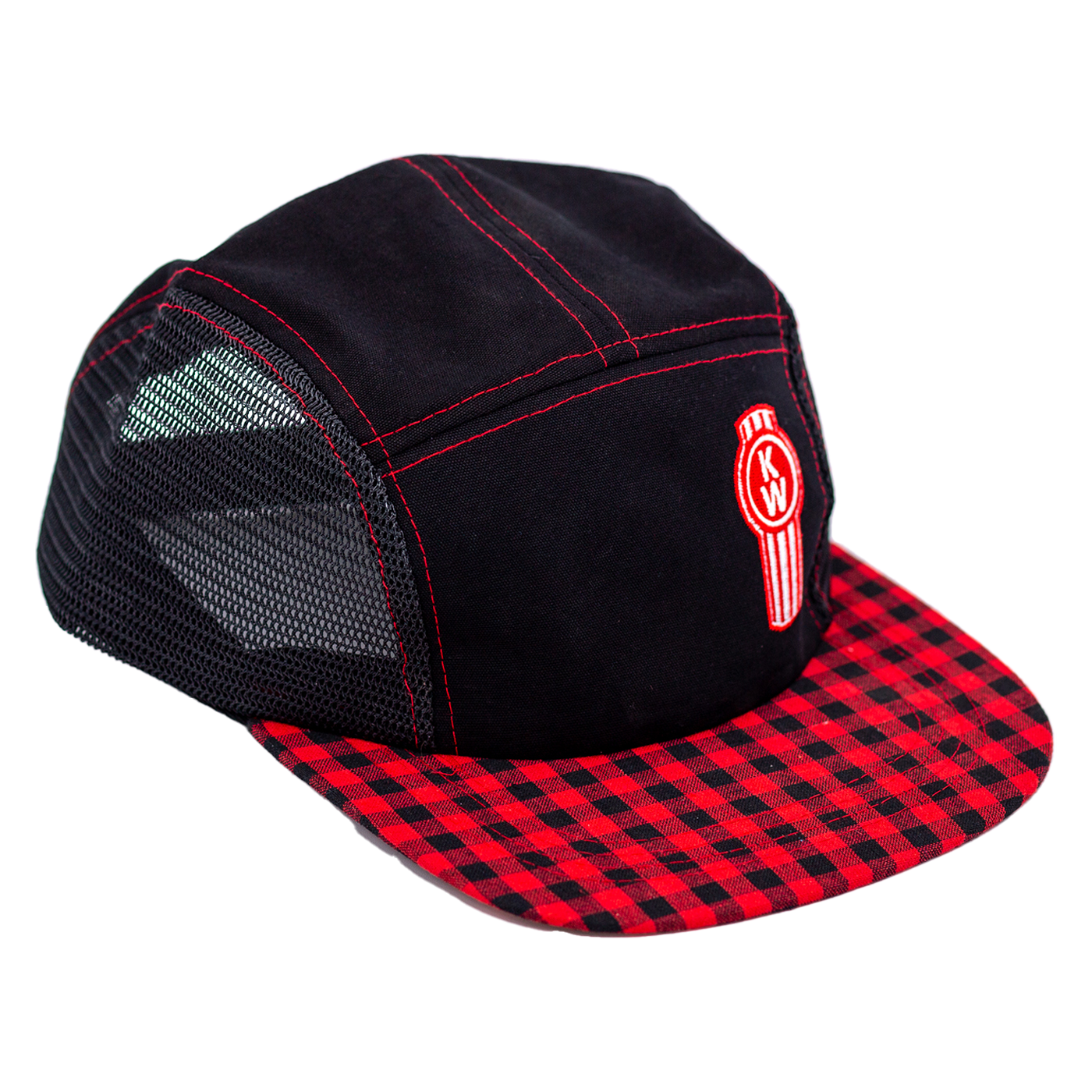 Red & Black Plaid Cap